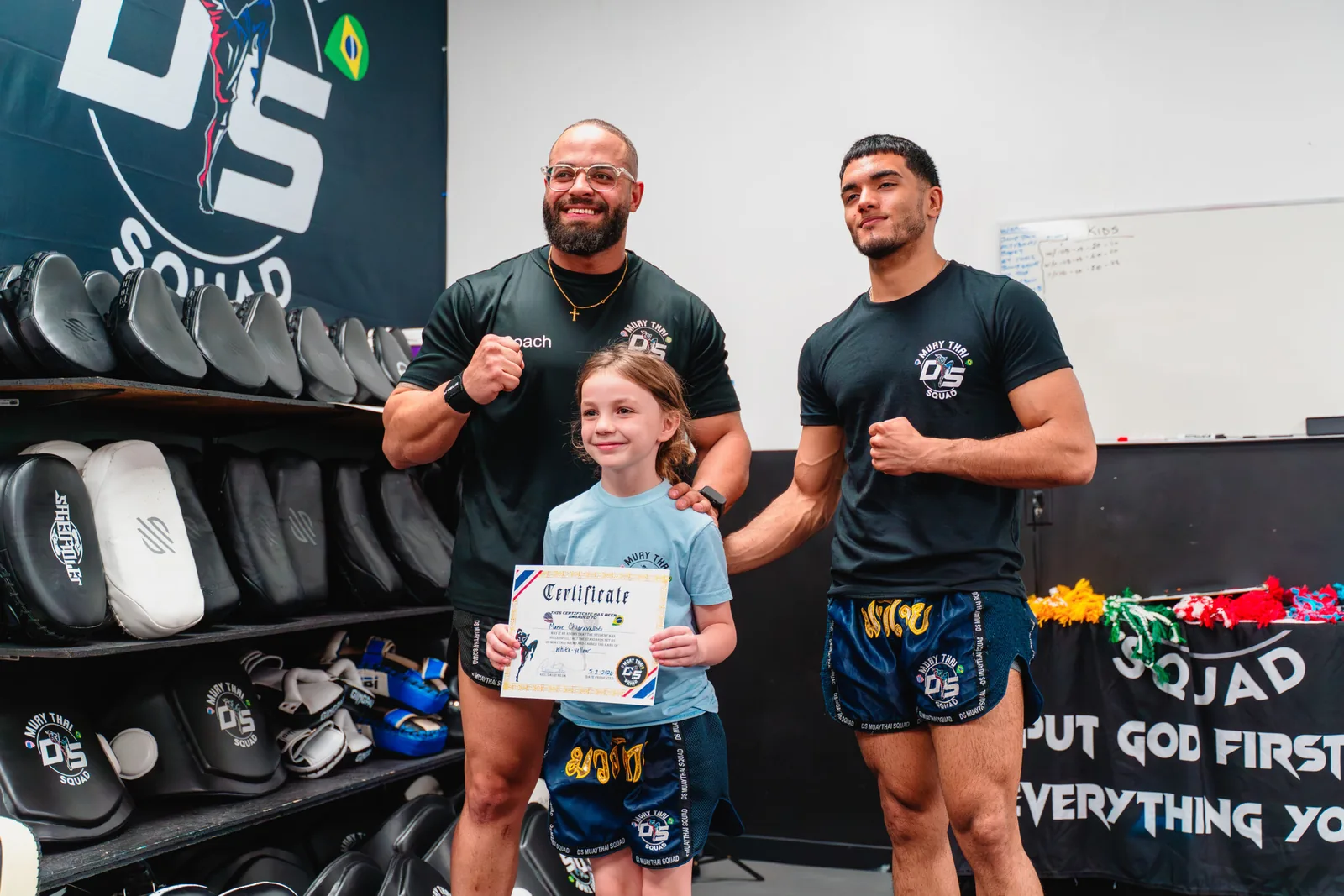 Student receiving a certificate